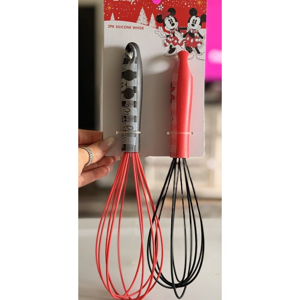 Disney Mickey & Minnie Mouse 2pk Silicone Whisk